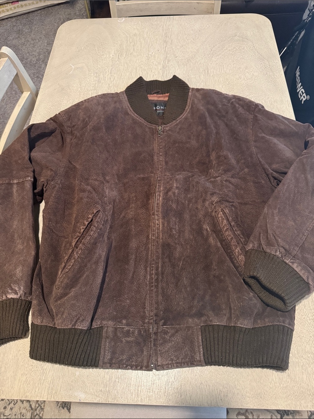 Wilson Women’s Vintage Brown Suede Bomber Jacket - 100% Leather